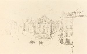Zkušební skica: Grand Rue, Dieppe od James Abbott McNeill Whistler