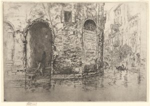 Dvoje dveře, z prvního benátského souboru (Benátky, série dvanácti leptů) od James Abbott McNeill Whistler
