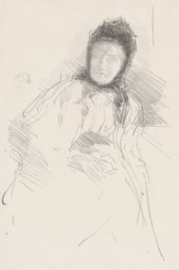 Nedokončená skica lady Hadenové od James Abbott McNeill Whistler