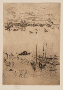 Vzpřímené Benátky od James Abbott McNeill Whistler