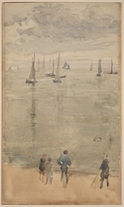 Fialová [poznámka?]... Návrat rybářských lodí od James McNeill Whistler