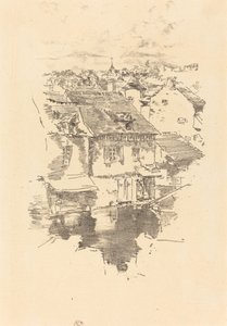 Vitré: Kanál od James Abbott McNeill Whistler