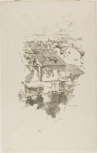 Vitré: Kanál od James Abbott McNeill Whistler