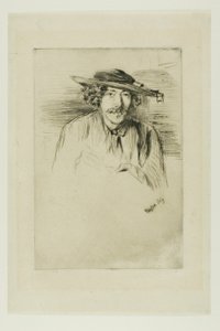 Whistler s kloboukem od James Abbott McNeill Whistler