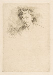 Whistler s bílým pramenem vlasů od James McNeill Whistler