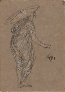Žena se slunečníkem od James Abbott McNeill Whistler