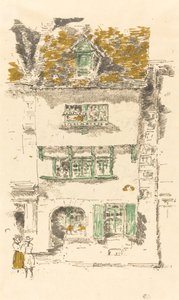 Žlutý dům, Lannion od James Abbott McNeill Whistler