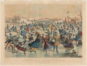 Central Park, Zima: Skating Pond.