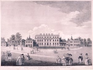 Východní fronta Buckingham House, Westminster, Londýn, 1796