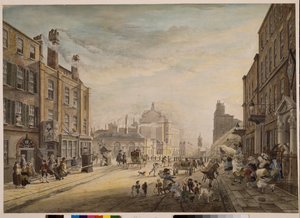 Pohled směrem k Hannoverskému náměstí s Holles Street, Londýn, 1773-1791