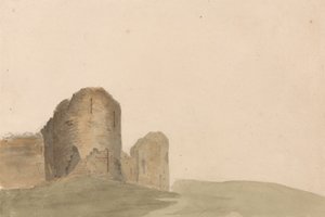 Hrad Pevensey, Sussex od James Moore