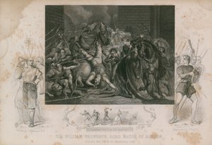 Sir William Walworth, lord starosta Londýna Zabití Wata Tylera ve Smithfieldu (rytina)