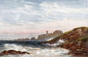 "Dunbar Castle" (barevná litografie)