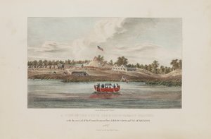 Pohled na smluvní území Butte Des Morts; s příjezdem komisařů guvernéra Lewise Casse a plukovníka McKennyho, z The Aboriginal Portfolio (Domorodé portfolio) od James Otto Lewis