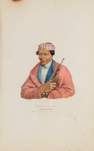 CAN-NO-SA-QUA; náčelník Pottowattomie, z portfolia domorodců od James Otto Lewis