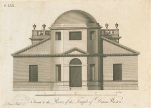 Weston-under-Lizard - The Temple of Diana: rytina, nd [c 1765-1770]
