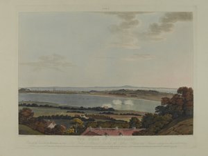 Dánsko 1807: Obléhání Kodaně, vyryto Robertem Pollardem (1792-1867) a Josephem Constantine Stadlerem (1780-1812), vydáno v roce 1807 (barevná akvatinta)