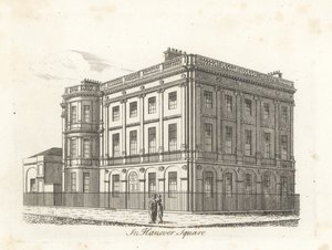Harewood House, Hanover Square, Londýn od James Peller Malcolm