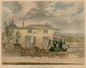 Pohled na Highgate Road od James Pollard