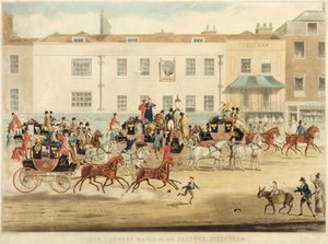 North Country Mails v The Peacock, Islington, 1838 od James Pollard
