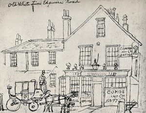 Starý bílý lev, Edgware Road, c1821 od James Pollard