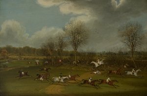 Velká steeplechase St Albans z 8. března 1832, 1832-33 od James Pollard