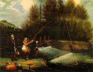 „Trollování pro štiku v řece Lea“, 1831, 1941. od James Pollard