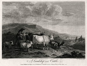 Landskip a dobytek, 1774.