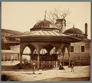 "Fontána na nádvoří chrámu Hagia Sofia" od James Robertson