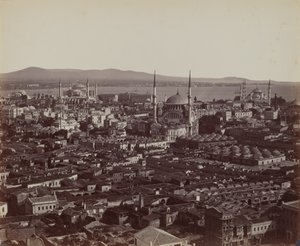 Panorama Konstantinopole, 1857 (foto) od James Robertson