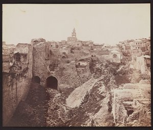 Rybník Bethesda. Jeruzalém [Jeruzalém. Rybník Bethesda] od James Robertson