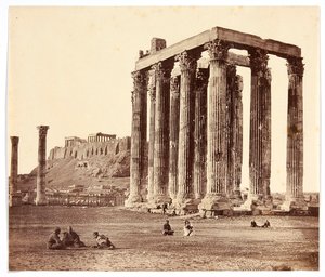 Chrám Dia Olympského, Athény od James Robertson