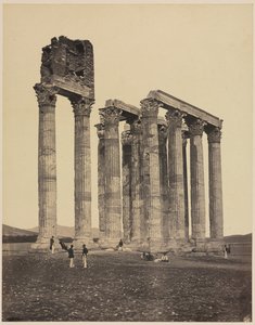 Jupiterův chrám Olympia, c. 1853.