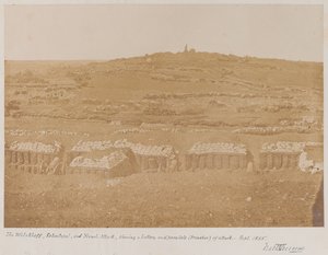 Pohled z Mamelonu směrem na Malakhov, 1855 od James Robertson