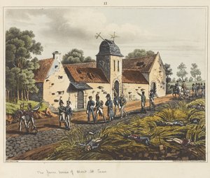 Statek Mont St Jean, z knihy "Historický popis bitvy u Waterloo