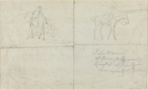 Jízdní jezdci [verso] od James Seymour
