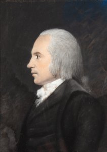 Aaron Burr, cca 1797 (barevný pastel na šedém papíře) od James Sharples