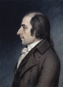 Albert Gallatin, cca 1797 (pastel na šedém papíře)