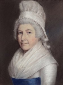 Mary Andrewes (pastel na šedém papíře) od James Sharples