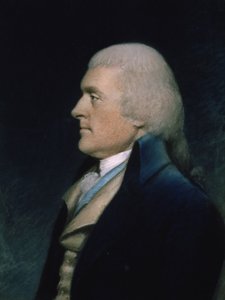 Thomas Jefferson (1743-1826) kolem roku 1797 (pastel na papíře) od James Sharples