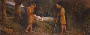 Imogen a pastýři 1860-1870 od James Smetham