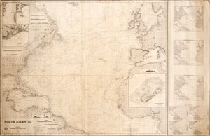 Mapa severního Atlantiku