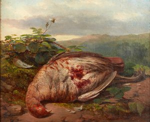 Hra A Still Life of Dead (olej na plátně) od James Sr Hardy