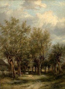 Lane poblíž Norwiche, Norfolk, kolem roku 1830