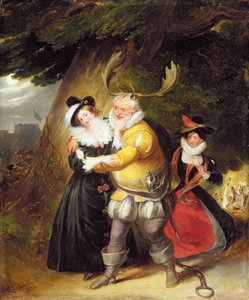 Falstaff u Herneho dubu z Veselé paničky z Windsoru, dějství V, scéna V, 1832