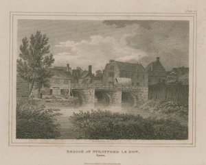 Most ve Stratfordu le Bow od James Storer