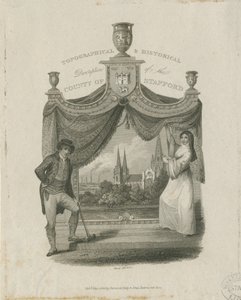 Katedrála Lichfield - South West View: rytina a [c 1820] od James Storer