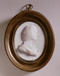 Portrét Johna Harrisona (1693-1776) (smaltovací pasta)