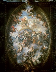 Strop malovaného sálu, 1707-14 od James Thornhill
