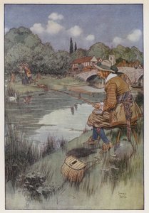 Ilustrace pro The Compleat Angler od Izaaka Waltona